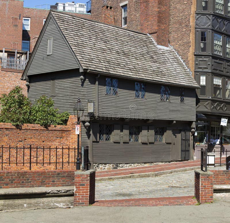Paul Revere House. The famous Paul Revere's House in Boston, Massachusetts, USA Paul Revere House. The famous Paul Revere's House in Boston, Massachusetts, USA
