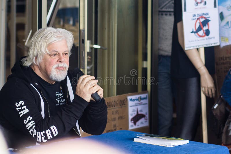 Paul Watson at Cannes, France - Sea Shepherd.