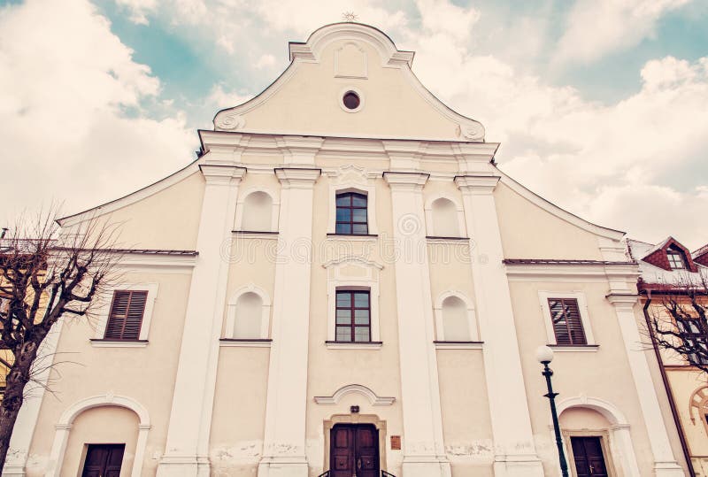 Pavlínský kostel v Kežmarku, červený filtr