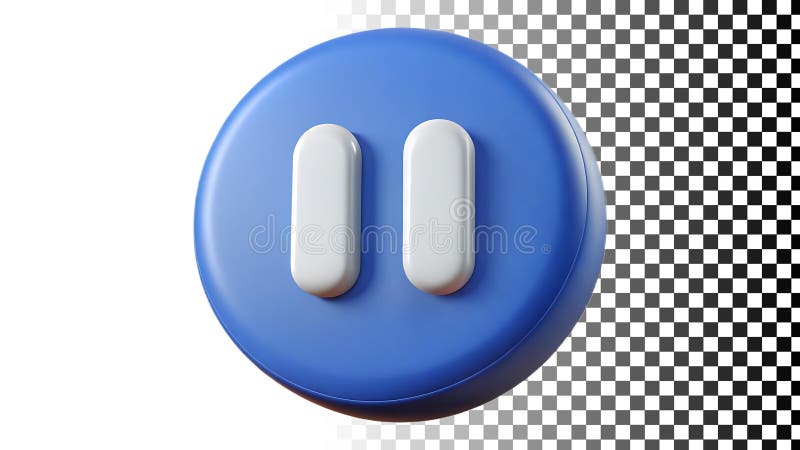 Pause button icon, media symbol for playback control and interface design png transparent image Generative AI. A pause button icon, a media symbol perfect for video players, audio interfaces, and playback control. Essential for media applications and user interfaces. Represents control and interruption. User-friendly graphic. png transparent image Generative AI