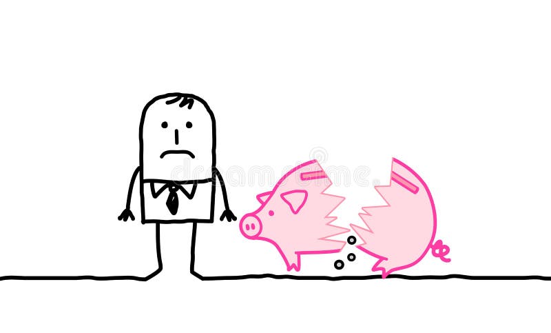 Pauvre homme illustration libre de droits