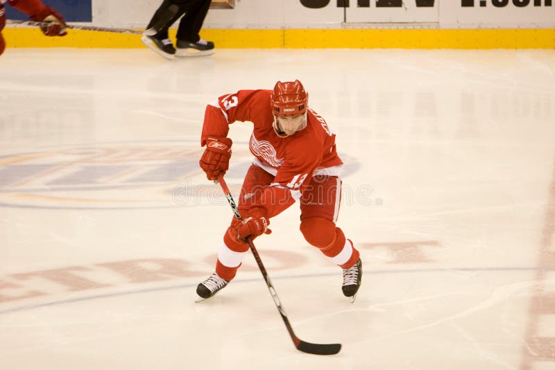 Pavel Datsyuk of the Detroit Red Wings Editorial Image - Image of