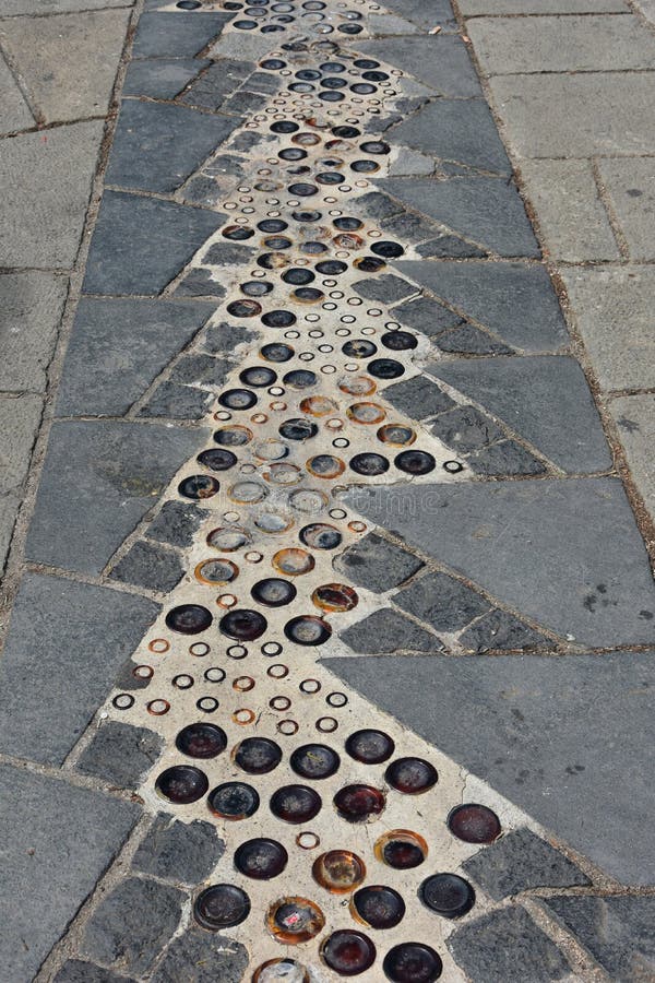 Pavement mosaic Barcelona stock photo. Image of stone 59833314