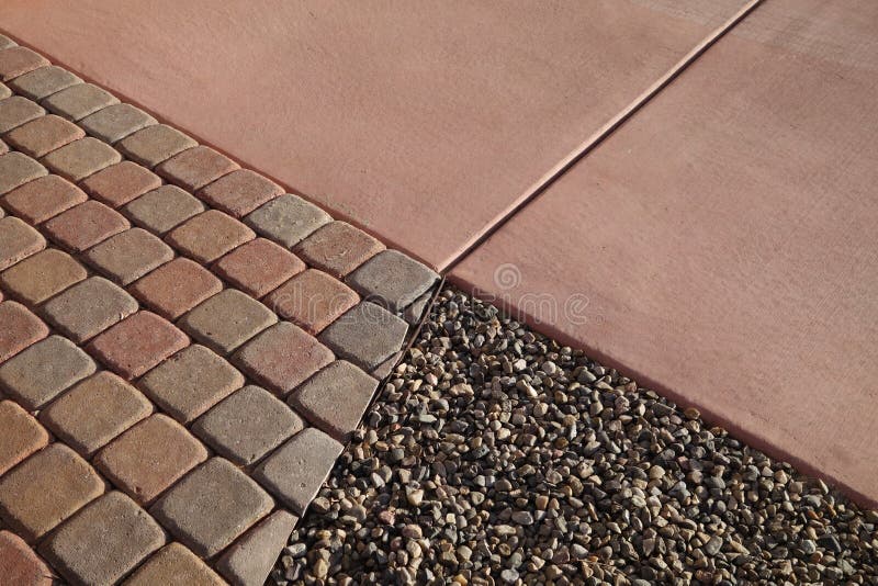 Pavers гравия конкретные стоковое фото rf Pavers гравия конкретные стоковое фото rf