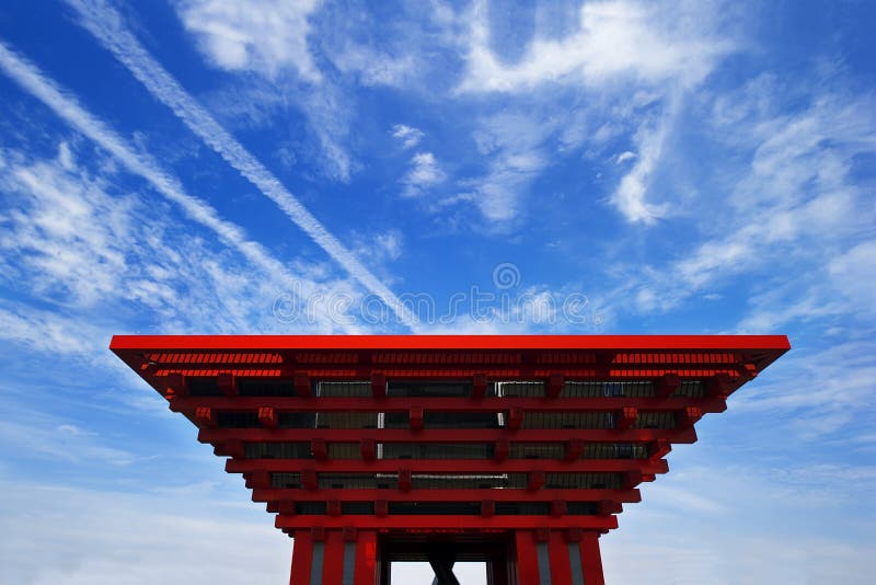 Pavilhão de China imagens de stock royalty free Pavilhão de China imagens de stock royalty free