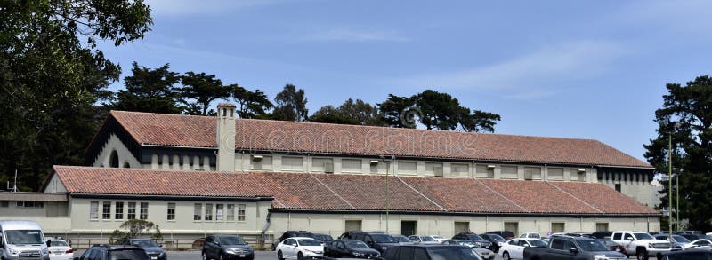 Pavilhão de Kezar o canto de Golden Gate Park, San Francisco, 1 imagem de stock Pavilhão de Kezar o canto de Golden Gate Park, San Francisco, 1 imagem de stock