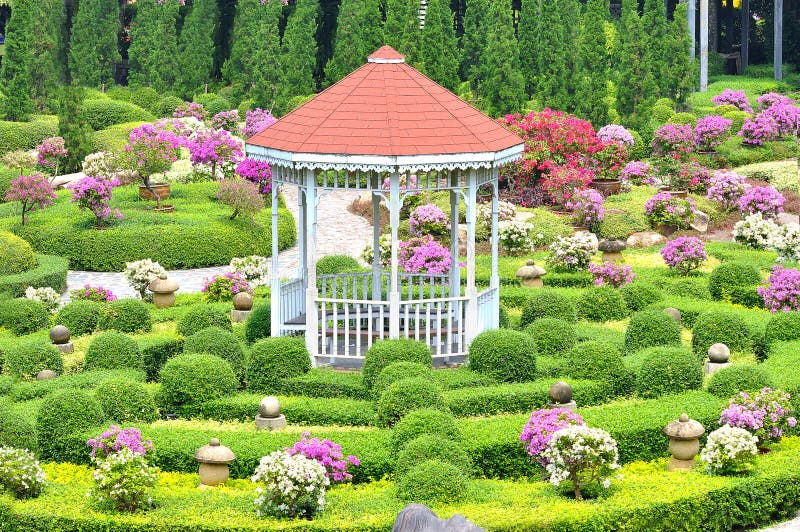 Pavilion in garden
