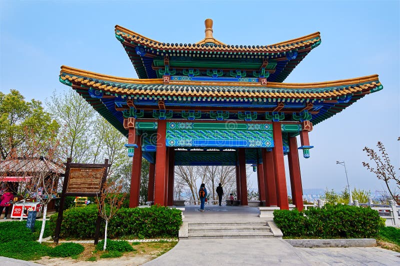 The pavilion of looking river of Sun Zhongshan