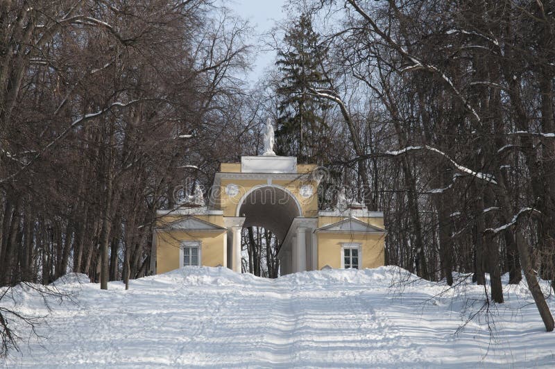 Pavilion in Tsaritsino park, Moscow