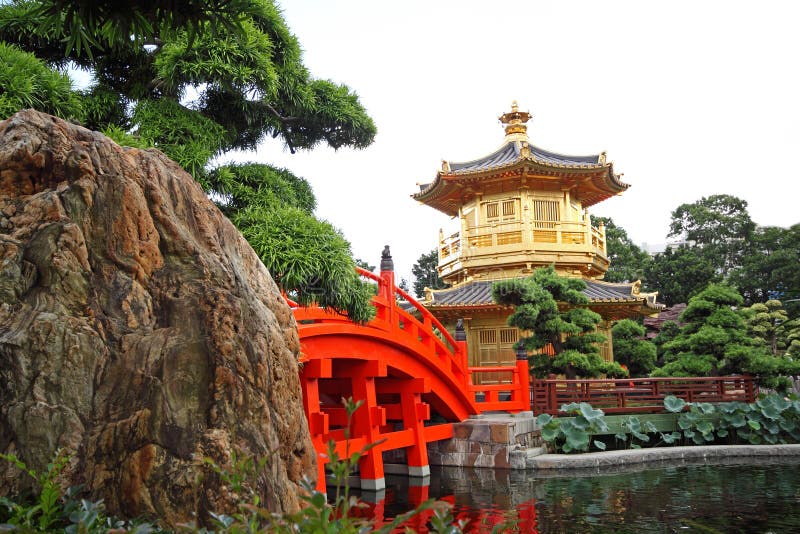 The Pavilion of Absolute Perfection in the Nan Lian Garden, Hong Kong. The Pavilion of Absolute Perfection in the Nan Lian Garden, Hong Kong.