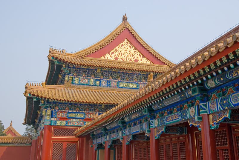 Pavillion der verbotenen Stadt stockfoto