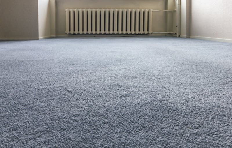Pavimento di tappeto blu