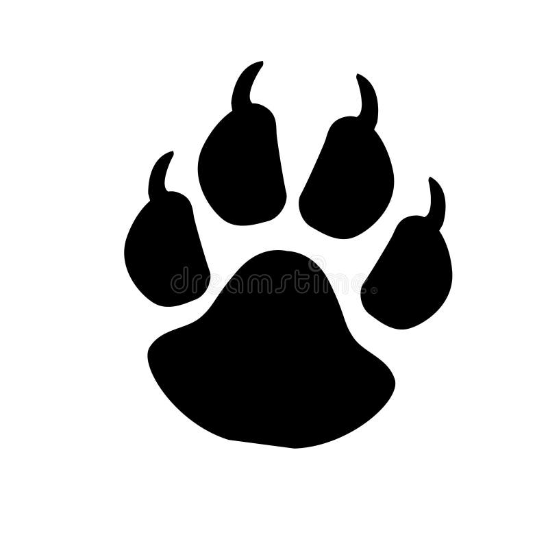 Paw Prints. Logo. Vector Illustration. Isolated Vector Illustration ...