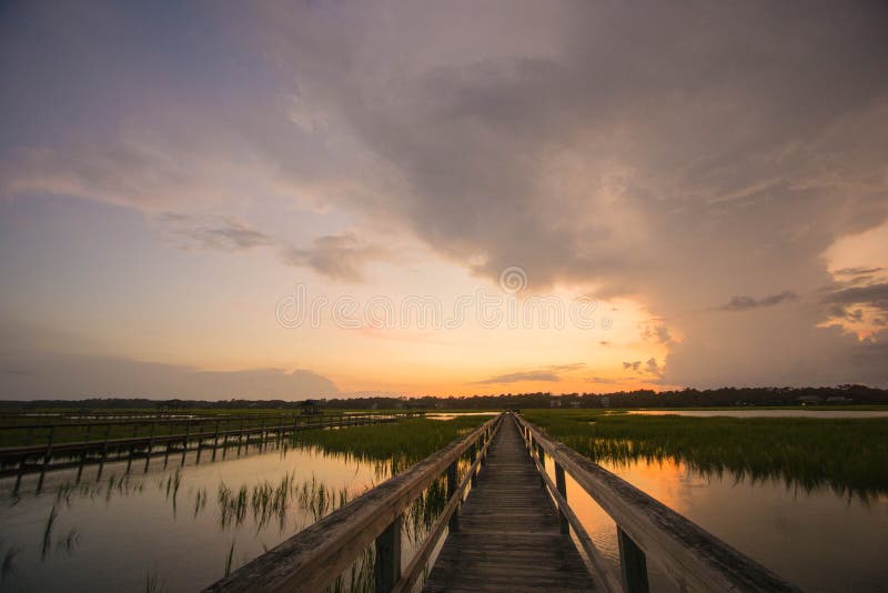 Pawleys Island Marsh stock image. Image of barrier, water 75877007