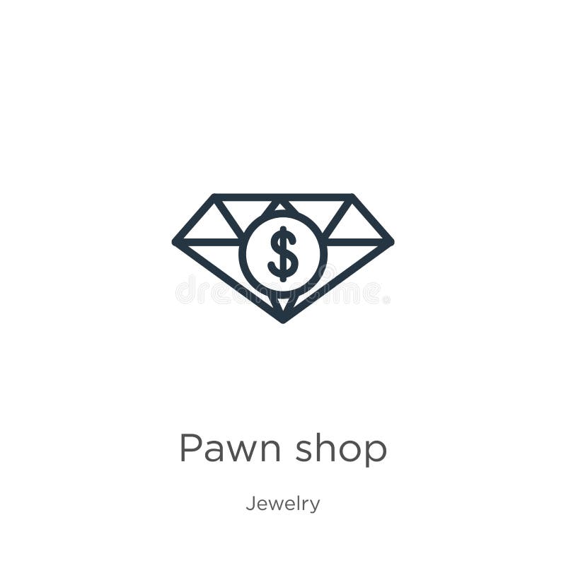 Appearance pawnshop icon outline Royalty Free Vector Image