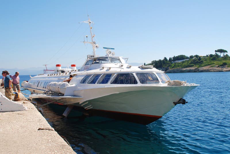 hydrofoil catamaran greece