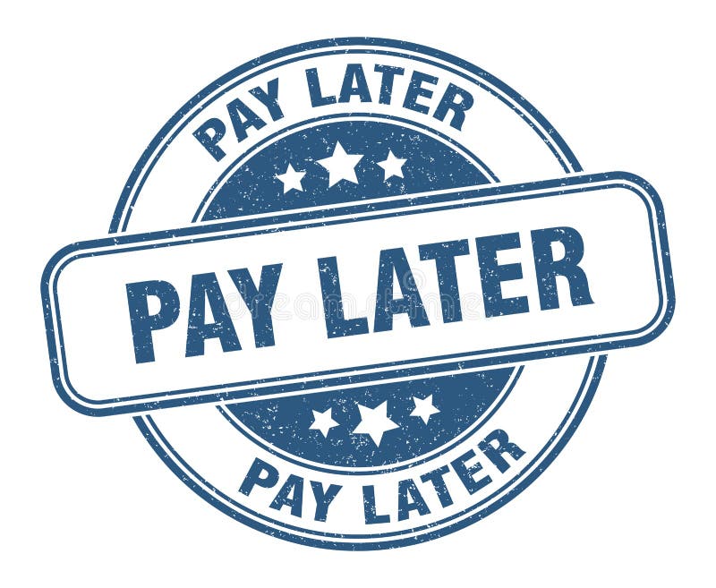 Buy now pay later stamp stock vector. Illustration of white 122104837
