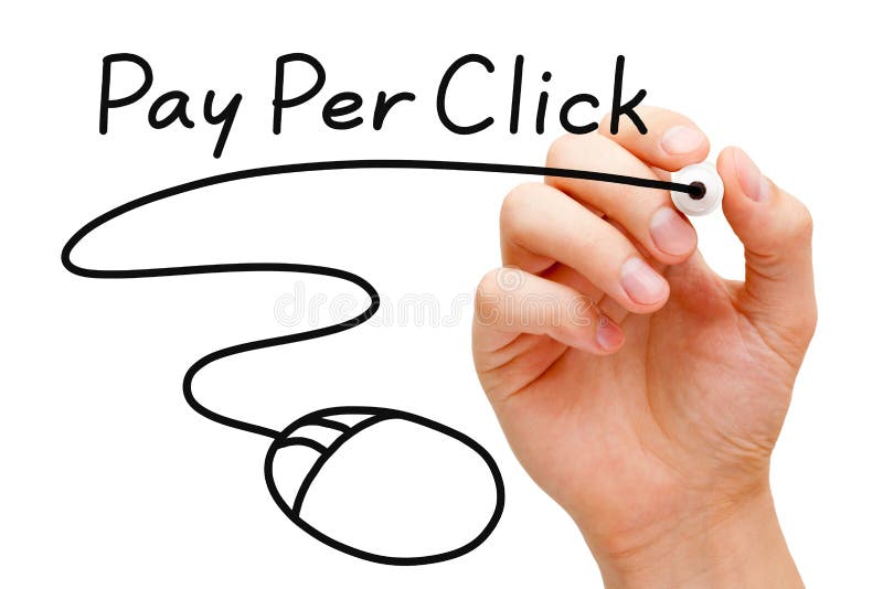 Pay Per Click Mouse Concept royalty free stock photography Pay Per Click Mouse Concept royalty free stock photography