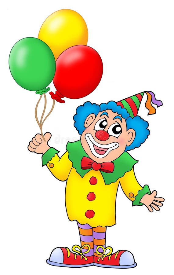 Payaso con los globos stock de ilustración. Ilustración de nariz - 5653670 Payaso con los globos stock de ilustración. Ilustración de nariz - 5653670