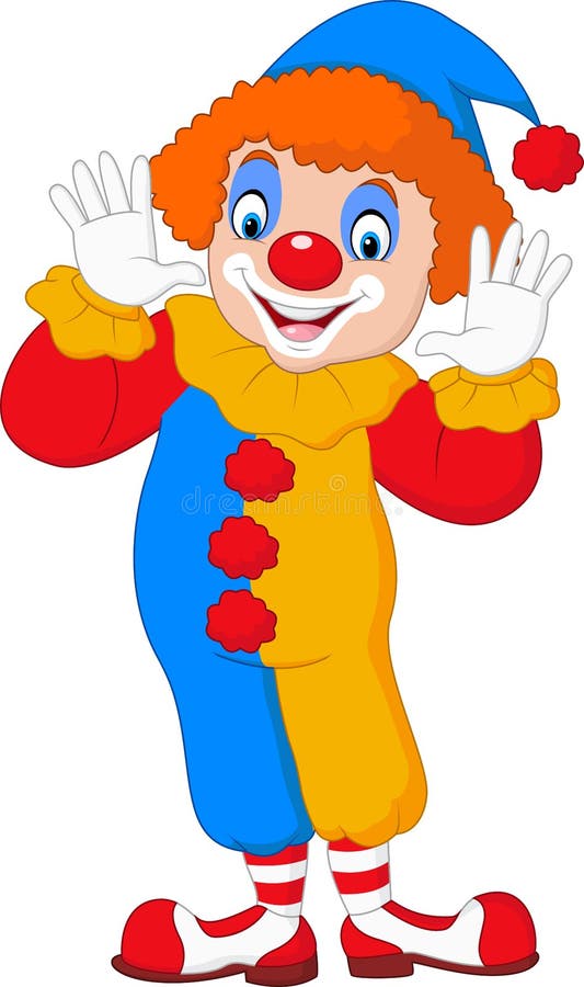 Payaso divertido de la historieta stock de ilustración Payaso divertido de la historieta stock de ilustración