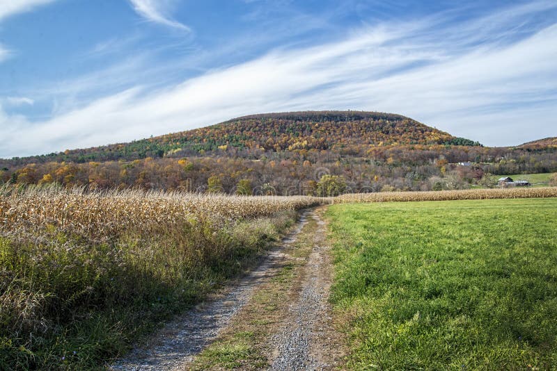 Pays de ferme de Schoharie photographie stock Pays de ferme de Schoharie photographie stock