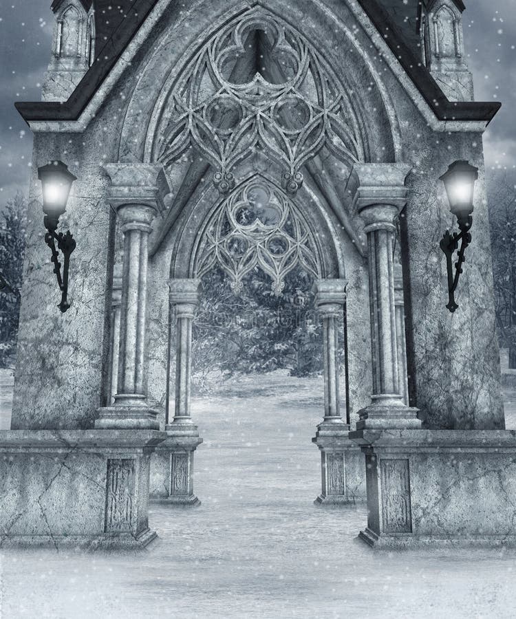 Paysage 7 de l'hiver illustration libre de droits Paysage 7 de l'hiver illustration libre de droits