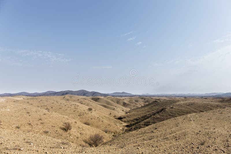 Paysage africain, désert de Kalahari, Namibie image stock Paysage africain, désert de Kalahari, Namibie image stock