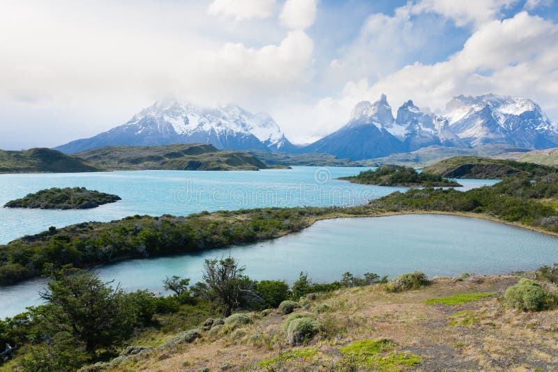 Paysage chilien de Patagonia, parc national de Torres del Paine photo libre de droits Paysage chilien de Patagonia, parc national de Torres del Paine photo libre de droits