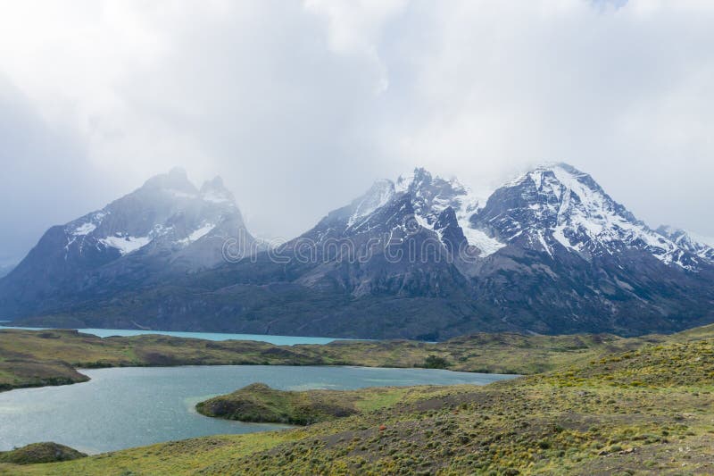 Paysage chilien de Patagonia, parc national de Torres del Paine image libre de droits Paysage chilien de Patagonia, parc national de Torres del Paine image libre de droits