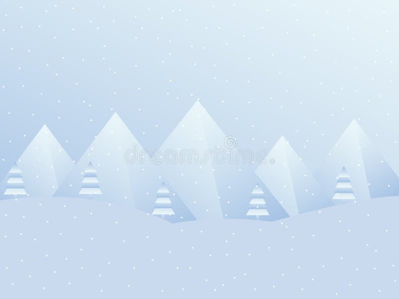 Paysage d'hiver avec des montagnes Un fond de fête pour Noël, nouvelle année Vecteur illustration stock Paysage d'hiver avec des montagnes Un fond de fête pour Noël, nouvelle année Vecteur illustration stock