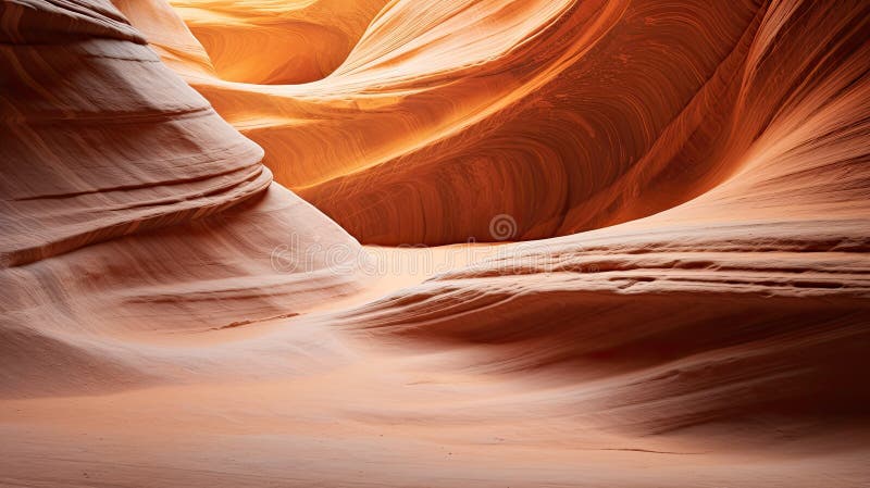 Paysage de canyon aride tranquille avec formations rocheuses érodées. Cette image est générée à l'aide d'un ai. paysage de canyon aride avec des formations rocheuses érodées tranquilles et belle.