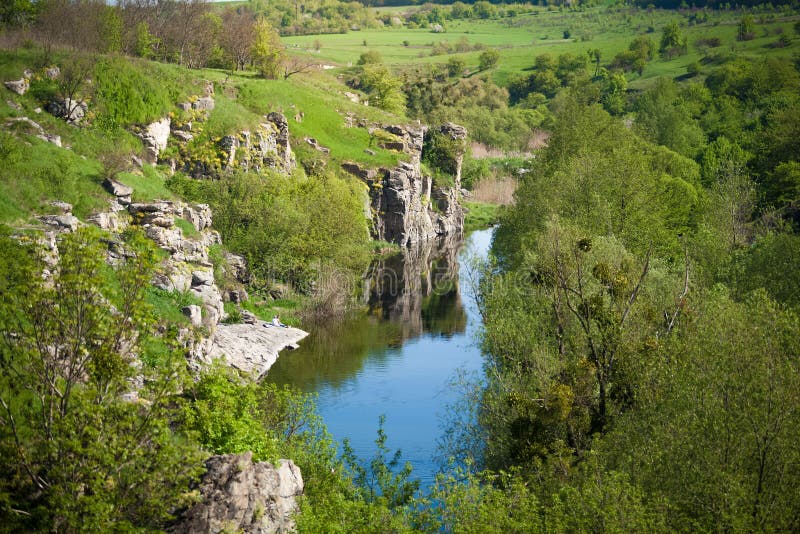 Paysage de canyon ukrainien photo stock Paysage de canyon ukrainien photo stock