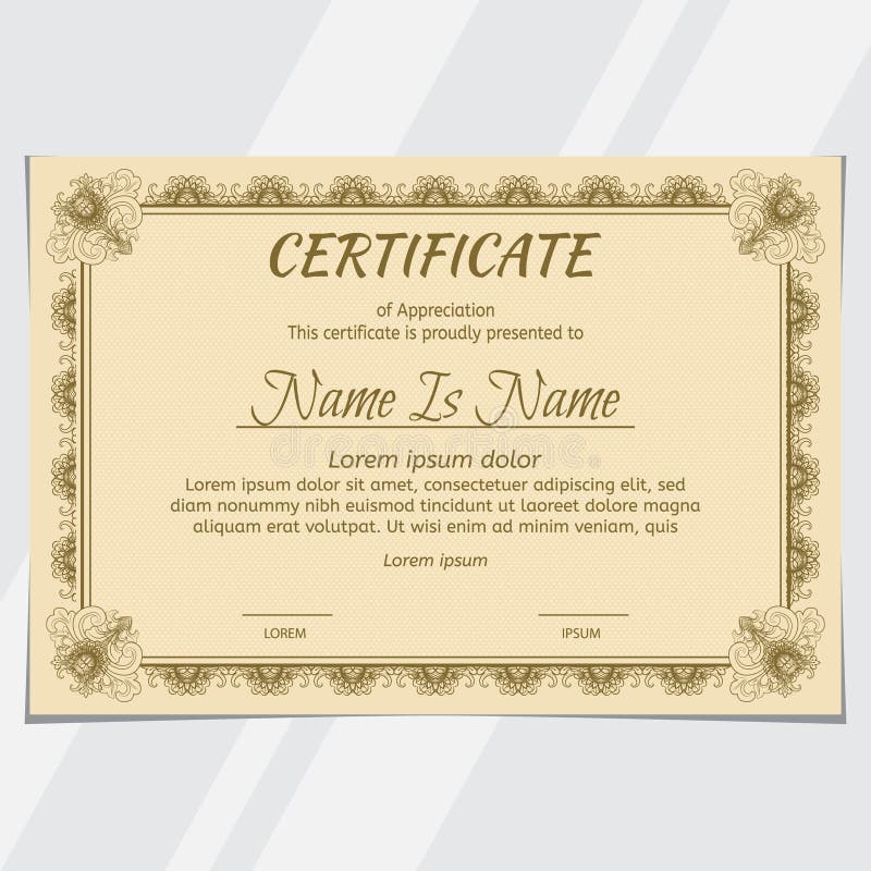 Paysage de diplôme de certificat photographie stock Paysage de diplôme de certificat photographie stock