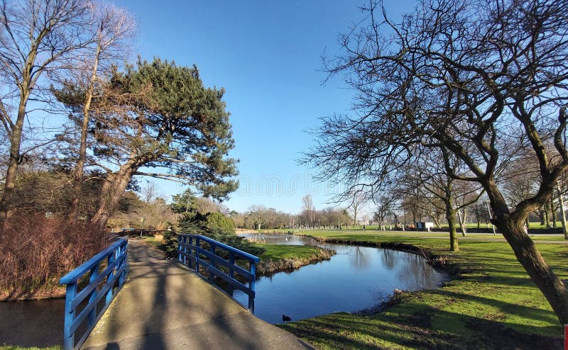 Paysage de printemps au parc. image stock