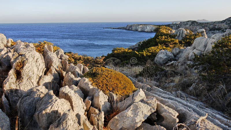 Paysage marin de roche photographie stock libre de droits Paysage marin de roche photographie stock libre de droits