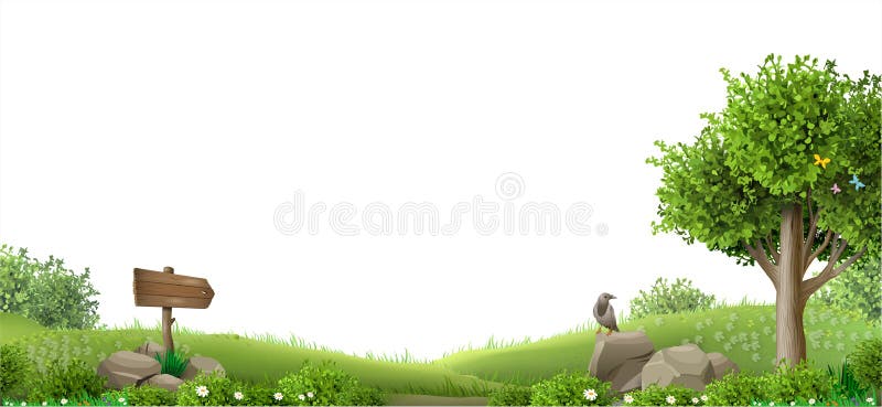Paysage naturel d'imagination de bannière photo stock Paysage naturel d'imagination de bannière photo stock