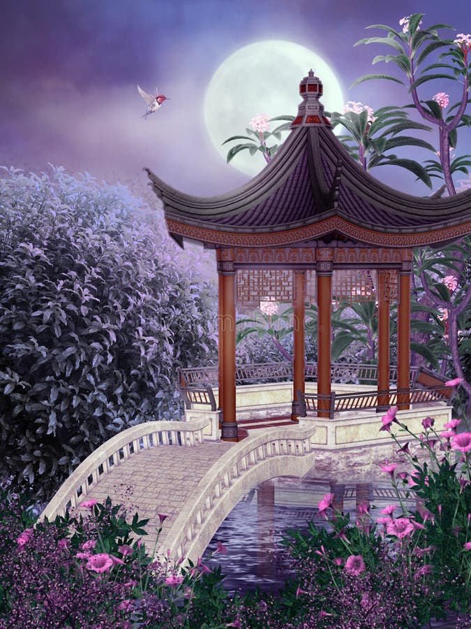 Paysage oriental 1 illustration de vecteur Paysage oriental 1 illustration de vecteur