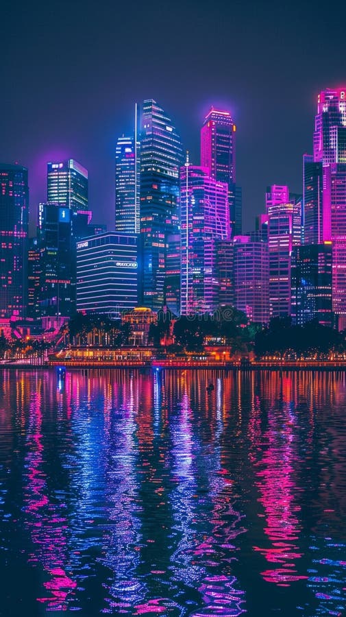 Paysage reflétant les eaux calmes illustration de vecteur