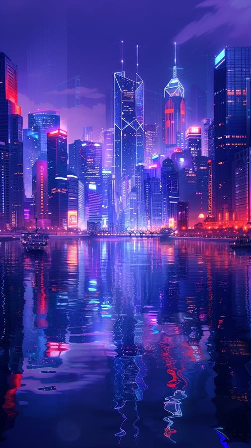 Paysage reflétant les eaux calmes illustration de vecteur
