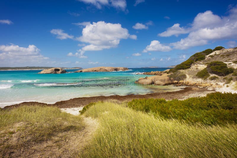 Paysage tropical de plage photo libre de droits Paysage tropical de plage photo libre de droits