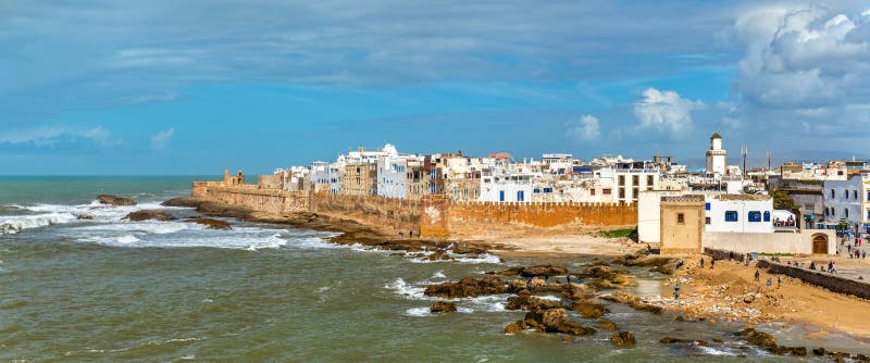 Paysage urbain d'Essaouira, un site de patrimoine mondial de l'UNESCO au Maroc
