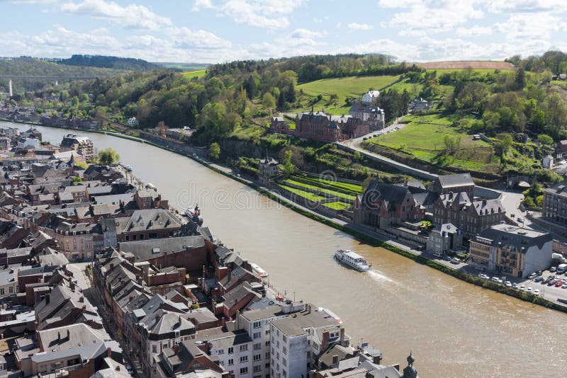 City of Dinant along the river Meuse, Belgium. City of Dinant along the river Meuse, Belgium