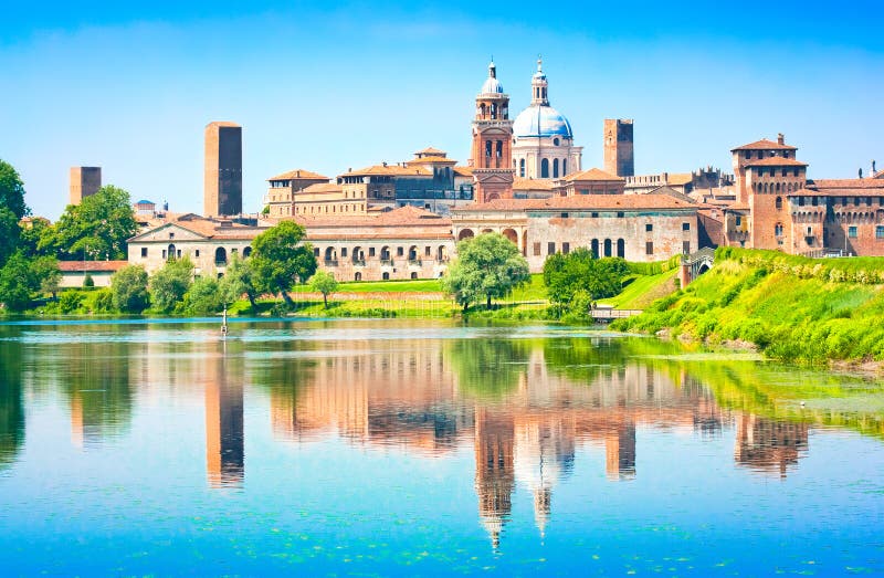 Medieval city of Mantua in Lombardy, Italy. Medieval city of Mantua in Lombardy, Italy.