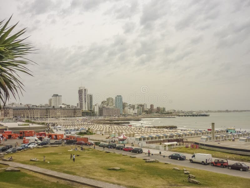 Paysage urbain de Mar del Plata image libre de droits Paysage urbain de Mar del Plata image libre de droits