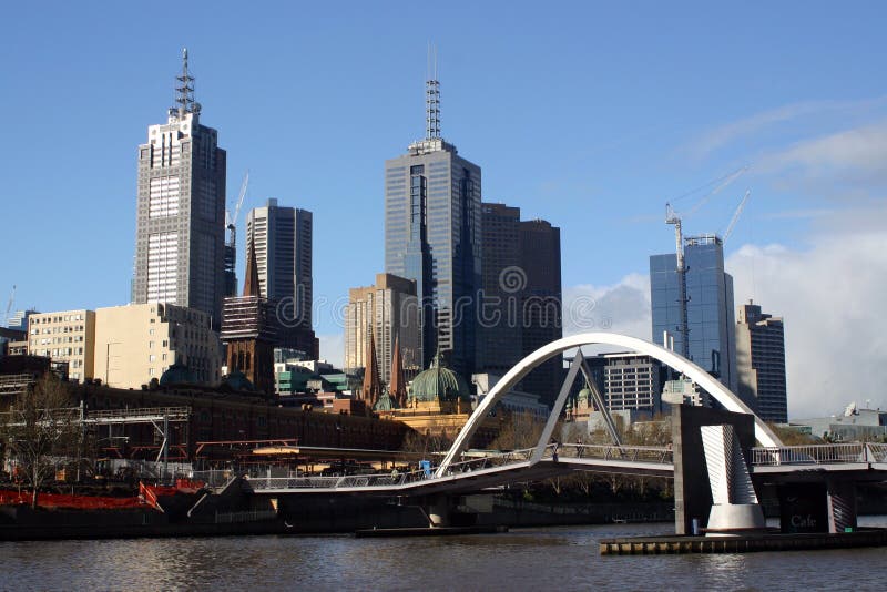 Paysage urbain de Melbourne image stock Paysage urbain de Melbourne image stock