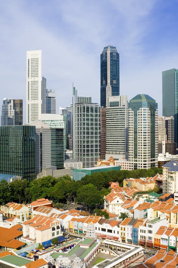 Paysage urbain de Singapour image libre de droits Paysage urbain de Singapour image libre de droits