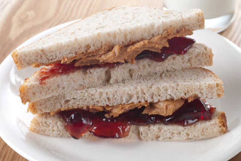 PB & J Sandwich stock photo. Image of preserves, jelly 21552264