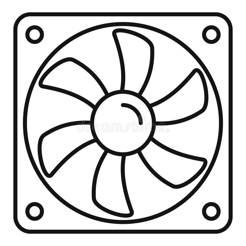 Pc系统风扇图标 轮廓样式向量例证 插画包括有冷却 主板 投反对票 徽标 硬件 图象 Pc系统风扇图标 轮廓样式向量例证 插画包括有冷却 主板 投反对票 徽标 硬件 图象