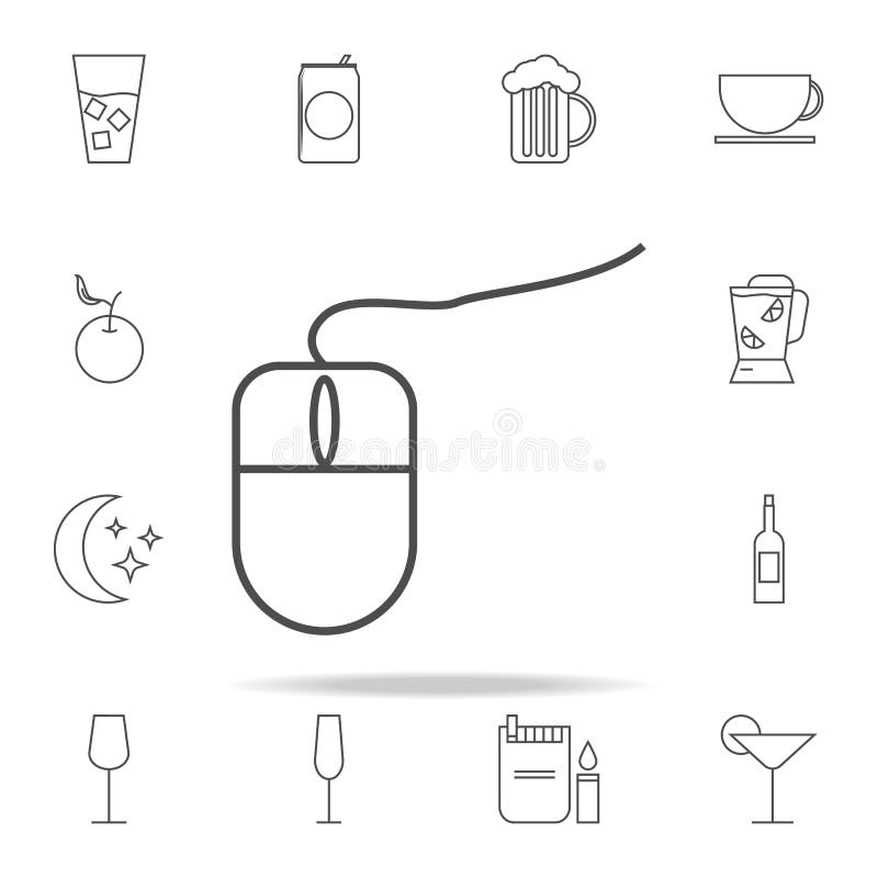 PC mouse icon. web icons universal set for web and mobile stock illustration