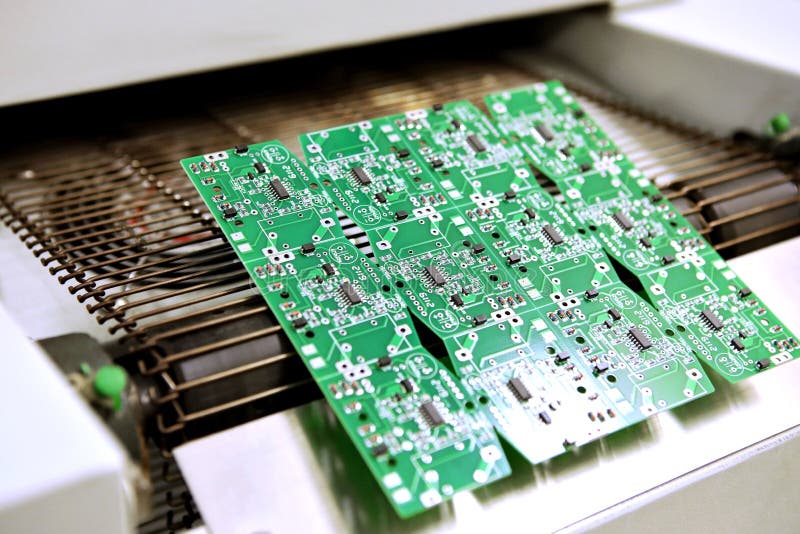 PCB Drying Technology. the Finished Board Leaves the Drying Oven Along